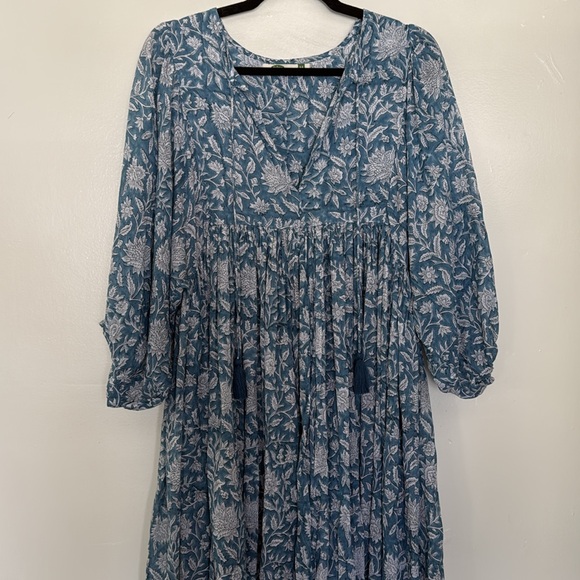 Dolma Raya Block Printed Mini Dress, Sz M - Picture 10 of 10